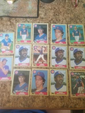 1987 cubs topps baseball card