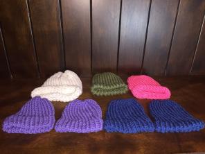 New Head Knitted Baby Head Covers Lot FS