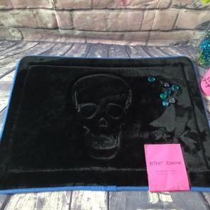 Betsey Johnson Black Memory Bath Rug