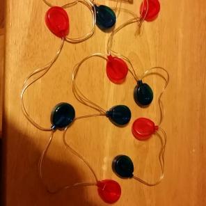Led string lights red and blue 4 boxes