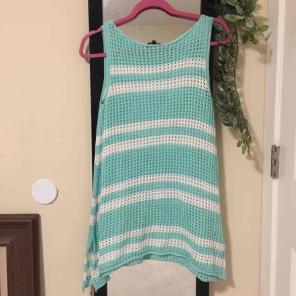 Green & White beach covers dress