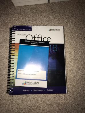 Microsoft Office 2016 Rutkosky Textbook