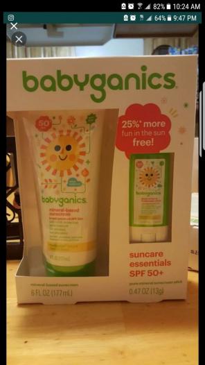 Babyganics sunscreen 50spf