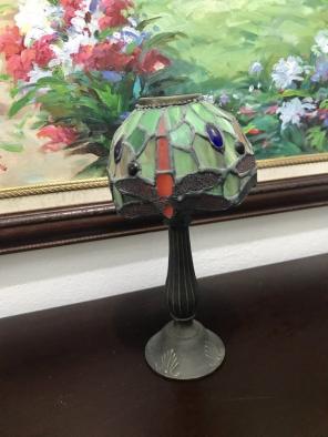 Dragonfly Tiffany Candle Lamp