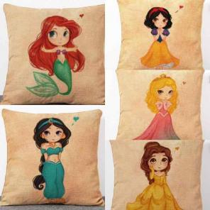 Disney princess pillow covers -set of 5