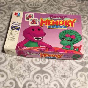 Vintage Barney Memory Game