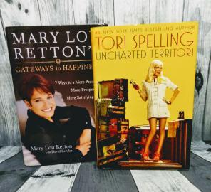 Set of 2 Hardback Celebrity Books