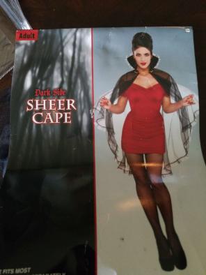Sexy Sheer Hallowee. Vampire Cape