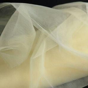 5 YARDS OF IVORY FABRIC TULLE 54" WIDE