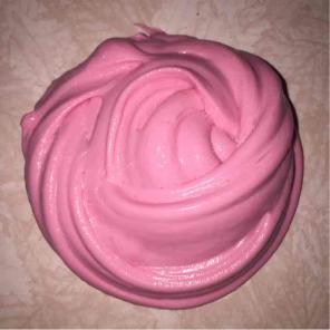 cherry frozen yogurt slime !