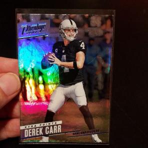 2017 Prestige Xtra Points Derek Carr