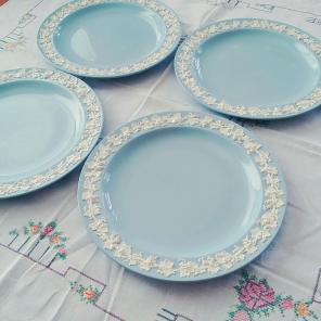 Lavender Wedgwood Embossed Queensware