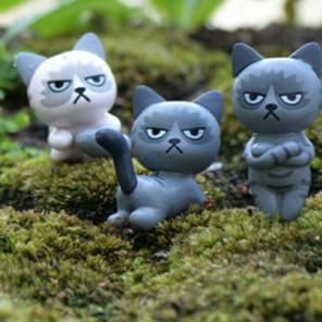 Kawaii Grumpy Cat Mini Decor Figurines