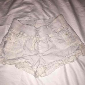 White cargo shorts