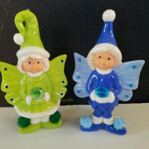 Set of 2 garden fairies