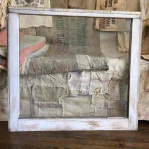 Vintage window frame wood