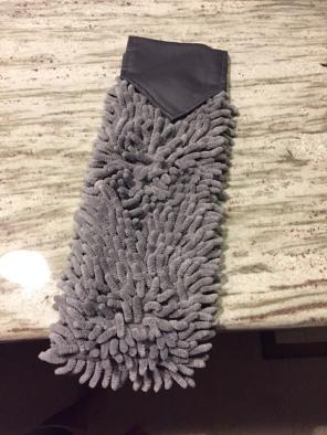 Graphite Chenille Hand Towel