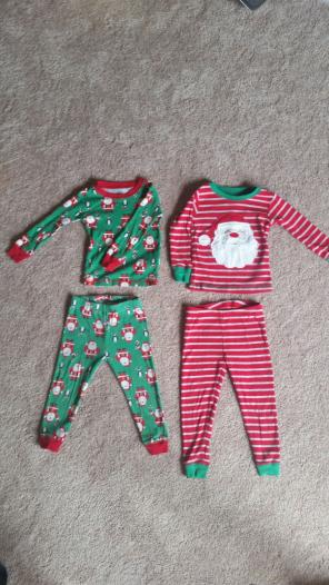 Set of 2 Boy's Christmas Pajamas 2T