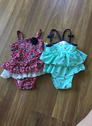 2 Baby Girl Bathing Suits