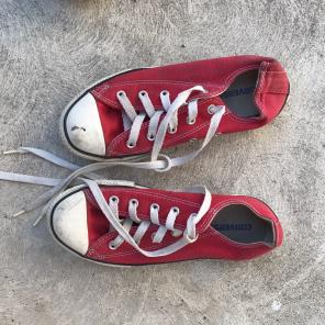 Red Converse! Size 2