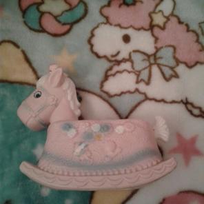 Vintage rocking horse figure