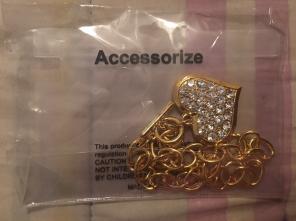 Heart gold-colored Diamond bracelet