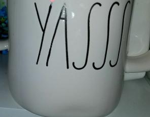 Rae Dunn Yass mug
