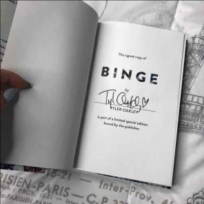 SIGNED Binge by Tyler Oakley book