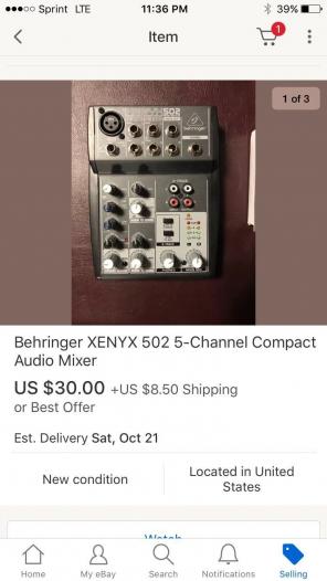 Xenyx 502 (Mixer)