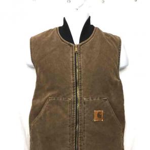 Carhartt Men's Brown Mock Neck Vest