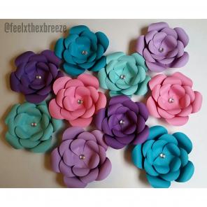 HOLD Set of 10 MermaidTheme PaperFlowers