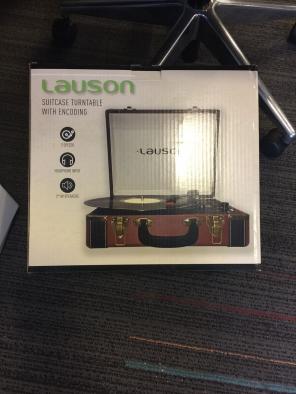 LAUSON Suitcase Turntable- New/in Box!