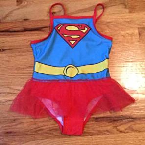 Toddler girls Supergirl swimsuit