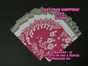 50 Poly Mailers 6x9 Aloha