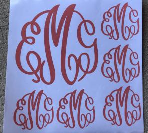 Monogram Decals Full Sheet