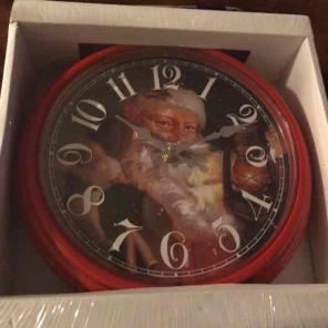 Santa Christmas Clock.
