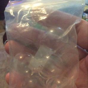 5pc Round Mini Bottles, No Lids