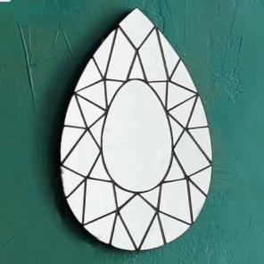 West Elm gem cutout mirror