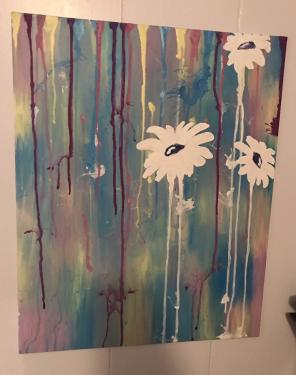 Dropping Flower Painting