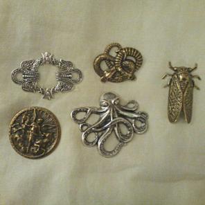 Vintage Brass Stampings Lot