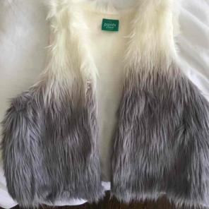 Grey Ombre Fur Vest