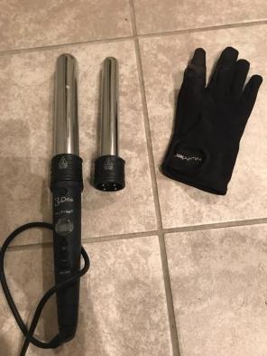 NuMe Titanium Curling Wand With Glove