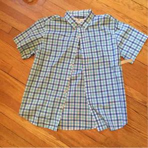 Mens OldNavy Shortslv Button Down Sz XL