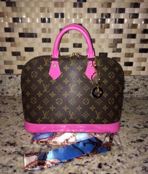 Authentic Louis Vuitton Alma PM Hot Pink