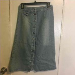 Asos midi jeans skirt