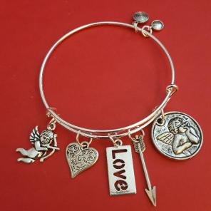 Valentine Themed Charm Bracelet