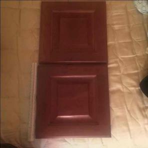 (2) Finished Cabinet Doors 12"x12"