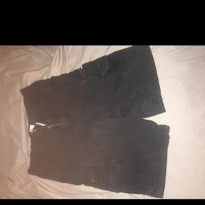 Black Cargo Shorts