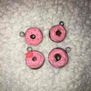4pc polymer clay donuts