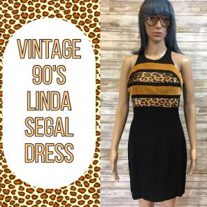 Vintage Animal Print Linda Segal Dress
